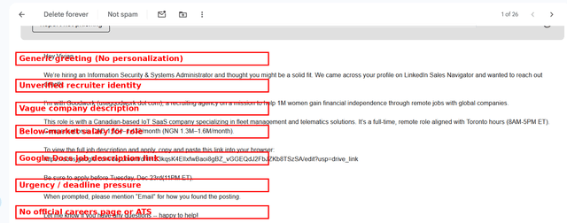Fake Job Recruitment Phishing Scam (Credential Harvesting & Data Theft)
